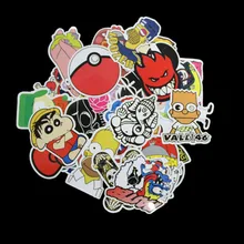 100Pcs Pvc Different Car Styling Funny Cool Sticker Bomb Waterproof Graffiti Doodle Stickers Skateboard Decal Toy Sticker
