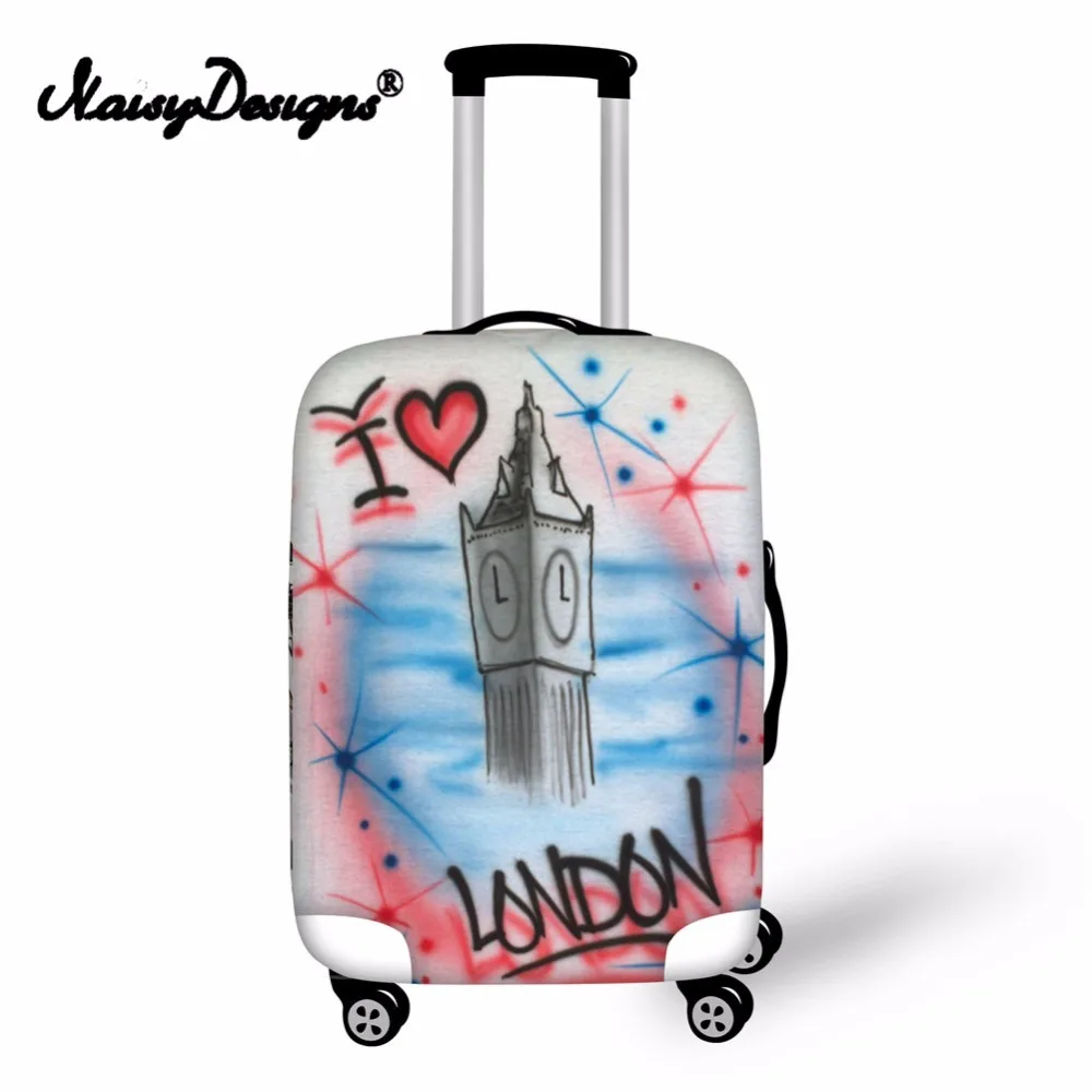 

Noisydesigns British Ferris Wheel Elastic Fashion Protective Cover Dust-proof Anti-scratch Portable Trunk Case Cover for S/M/L