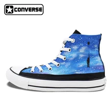 Women Men Converse Chuck Taylor Nebula Galaxy Balloon Original Design Hand Painted Shoes Woman Man Sneakers