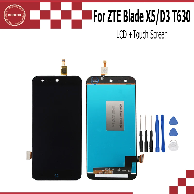 Ocolor для zte Blade X5/Blade D3 T630 ЖК дисплей и сенсорный экран в сборе идеально подходит 5 0