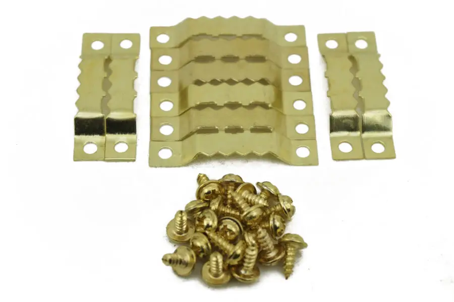 100pcs/lot Saw Tooth Hanging Bracket Clock Picture Frame Hook Painting Mirror Hanger Picture