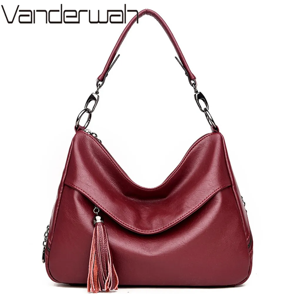 

Sac a main Femme Leather Tassel Luxury Handbags Women Bags Designer Ladies hand bags High Quality Women Shoulder Tote bag Bolsa