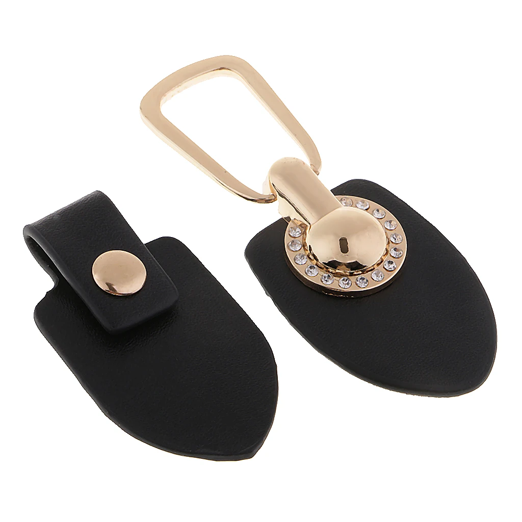 1 Pair PU Leather Toggle Button Coat Jacket Duffle Black DIY Sewing Crafts