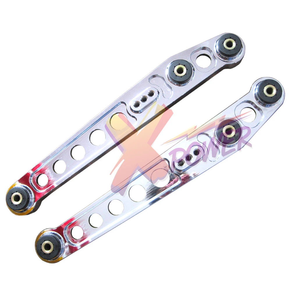 Xpower Polished RACING REAR LOWER CONTROL ARM PAIR FOR HONDA CIVIC 1996