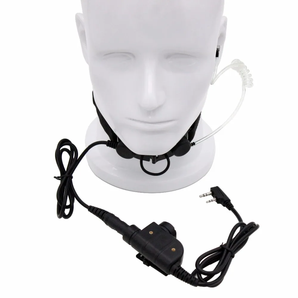 

Z Tactical Throat Mic Z003 Headset with Silynx PTT for BaoFeng UV-5R UV-5RA UV-5RE UV-5X BF-888S Retevis H777 TYT Walkie Talkie