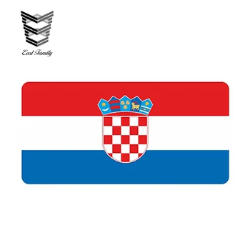 

EARLFAMILY 13cm x 6.5cm Car Sticker Croatia Flag Sticker Croatian Bumper Helmet Car Truck Motorcycle Laptop Skate Car Styling