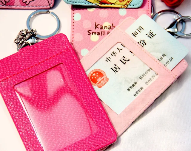Disney мультфильм мешок ID пакет для хранения держатель карты случае кошелек Микки монета брелок кулон карты доступа сумка для сертификата