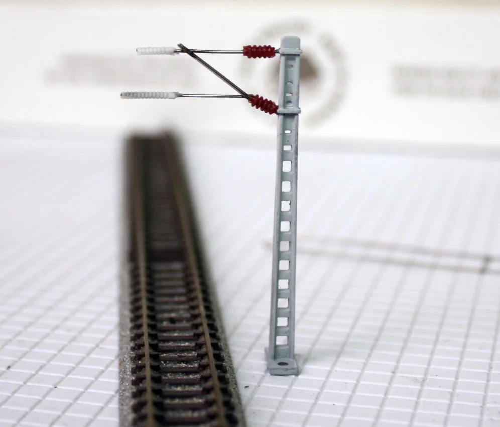 

N scale model train catenary scale model metal materials for train layout HO-11