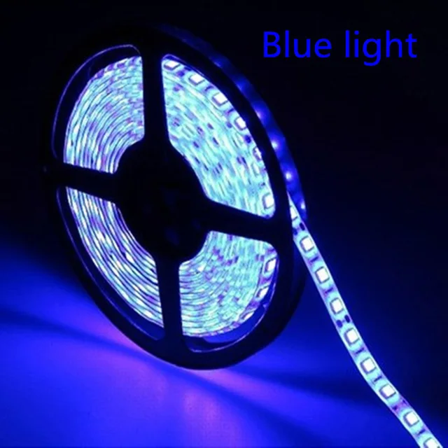 Светодиодный светильник smd5630 5730 водонепроницаемый ip65 DC 12v 300 Led 5 м белый теплый белый красный зеленый синий 6500K супер яркий светодиод - Испускаемый цвет: Синий