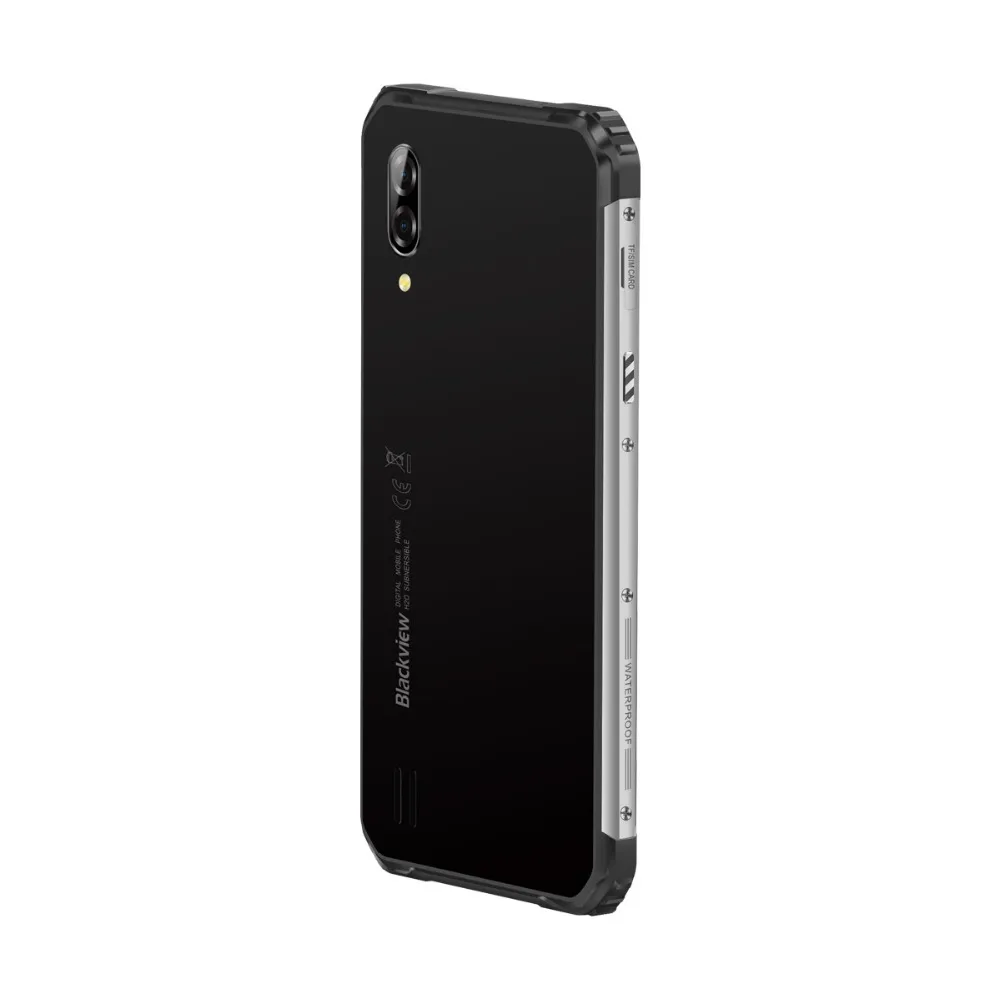 Blackview BV6100 6,88 "смартфон 3 ГБ + 16 ГБ Android 9,0 IP68 водонепроницаемый мобильный телефон 5580 мАч NFC две sim-карты считывание отпечатка пальца мобильного