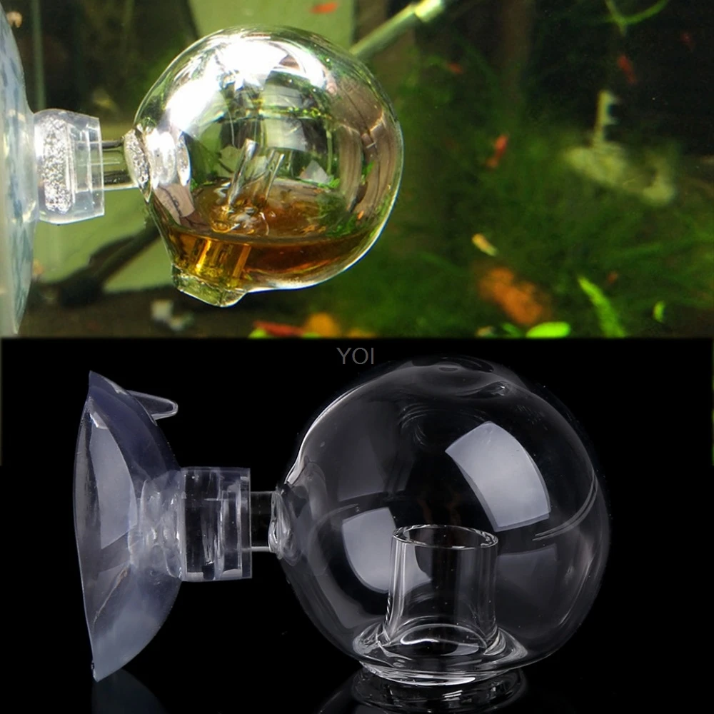 Стеклянный аквариумный воздушный насос для аквариума углекислый СО2 монитор стеклянный шар для проверки Новинка