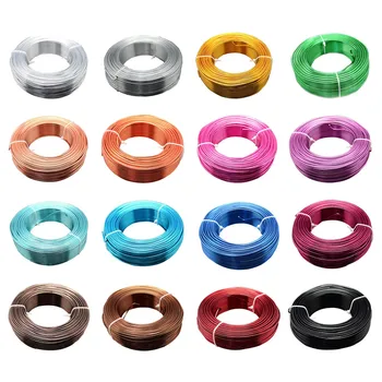 

Pandahall 50m/roll 2mm Aluminum Metal Dense Wire for DIY Jewelry Making Findings Accessories Embellishment Supplies Decor