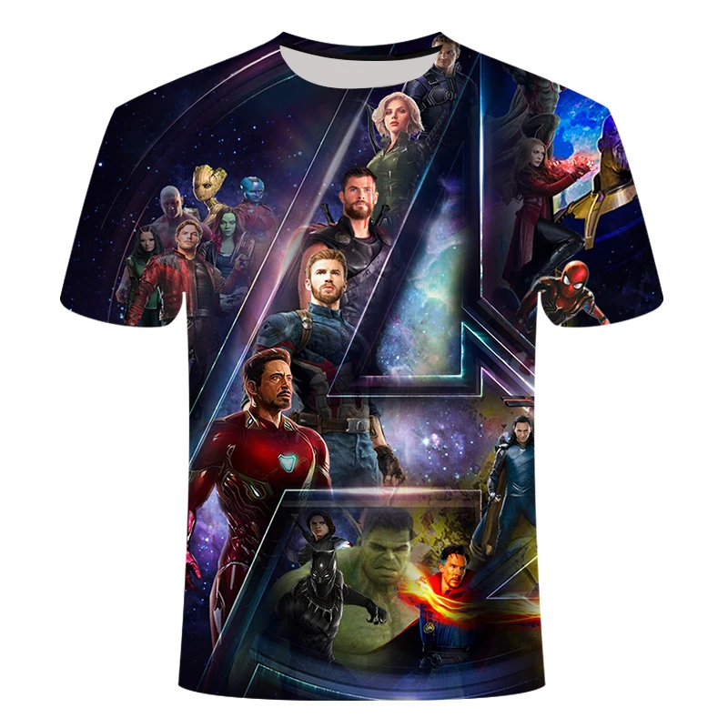 

2019 NEW Marvel Avengers 4 final t shirt 3d printing superhero America T shirt Cosplay T shirt men new summer fashion t shirt