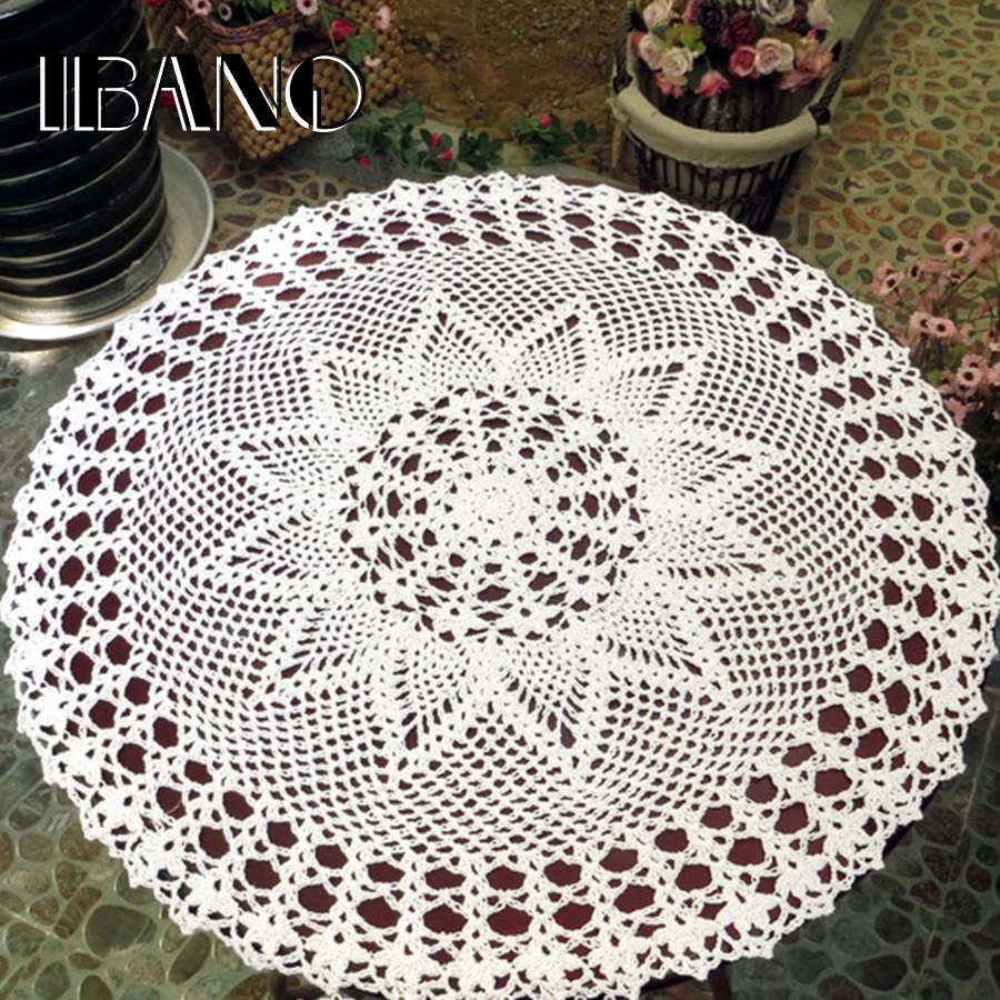 100/% Coton-Lot de 4 Handmade Crochet Coasters