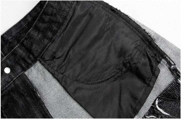CatonATOZ/2155 женские брендовые черные рваные шорты с высокой посадкой и кисточками женские летние сексуальные джинсовые шорты с высокой талией для женщин