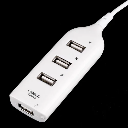 Высокоскоростной usb-хаб с 4 портами 2,0 разветвитель 4,8 Гбит/с адаптер Usb C концентратор Usb разветвитель для портативных ПК Компьютерные аксессуары - Цвет: White