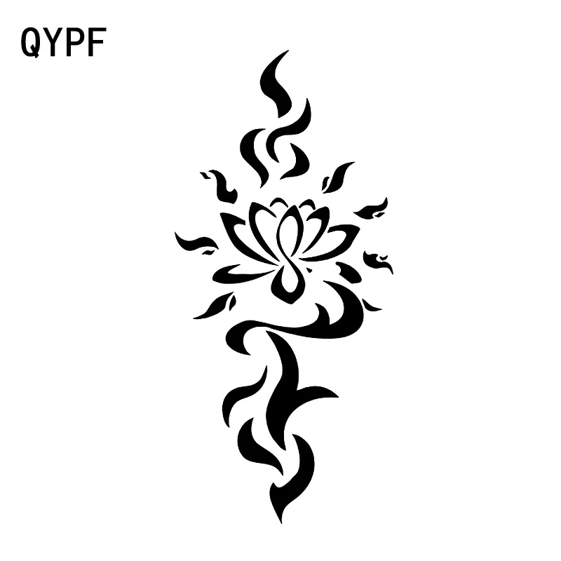 QYPF 7 8 см * 16 9 прозрачный мультяшный дизайн гениальная трава цветок Виниловая