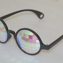 Высокое качество Призма черный Калейдоскоп очки стеклянные линзы