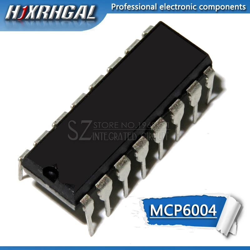 10pcs/lot MCP6004 I / P MCP6004 OP GP 1MHZ RRO DIP14 new original free ...
