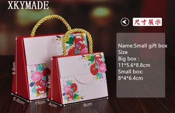

100pcs/lot Paper Box Handbag Gift Candy Boxes Wedding Party Favor