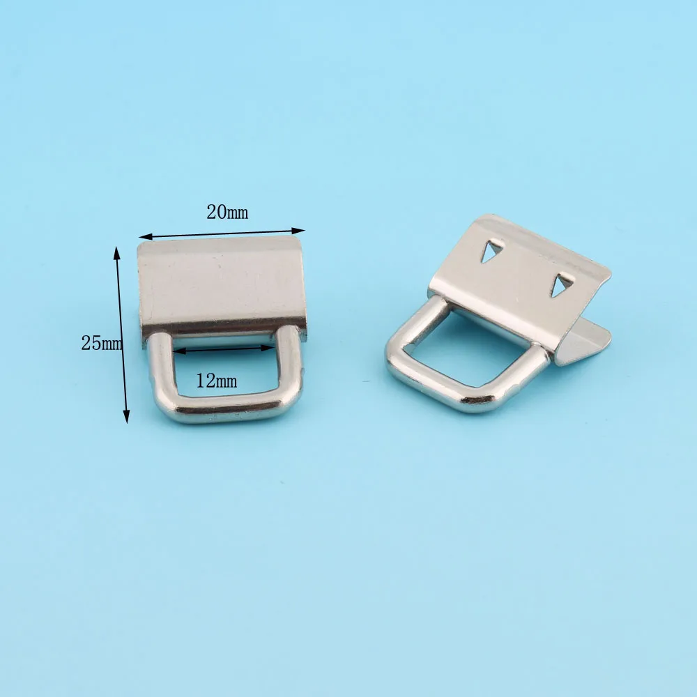 20mm sliver color 50 шт./лот 20/25/30/32 мм высокое качество брелок аппаратные средства пряжки для тканевая лента тесьма веревка аксессуары - Цвет: 20mm sliver color