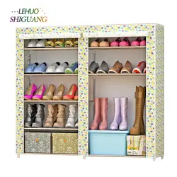 5-слои 8-сетки шкафчик для обуви Простые Модные Ткани органайзер для обуви Съемный для хранения обуви для домашней мебели