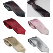 Для мужчин костюм Галстуки Дизайн цвета красный, Серый Серебряный Розовый Бежевый в Вертикальную Полоску Галстук узкий галстук 6 см Сорочки выходные для мужчин свадебные галстук