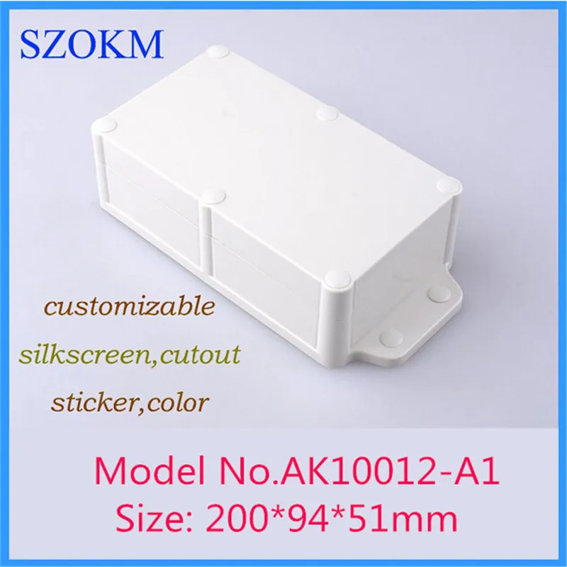 

200*94*51mm szomk waterproof plastic enclosure for electronics plastic case (1 pcs) electrical cabinet junction box