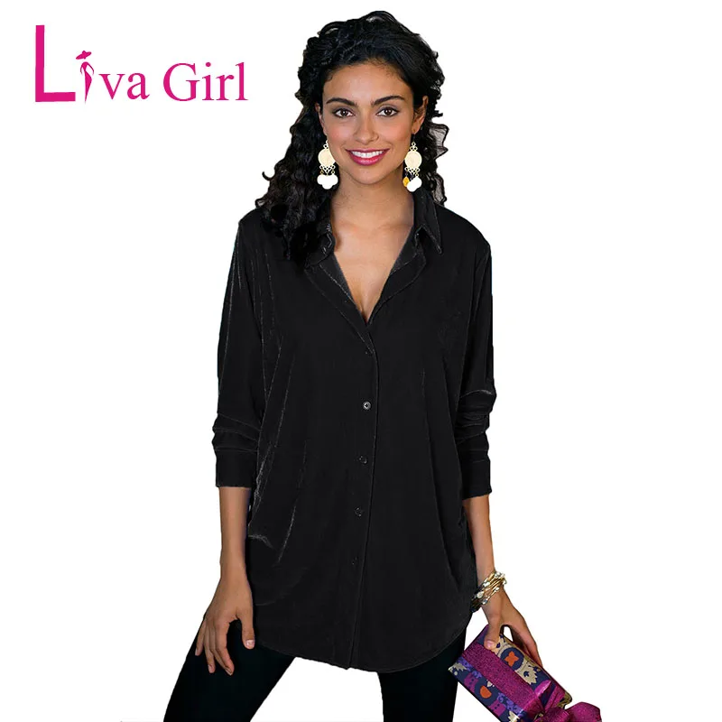 Black-Female-Velvet-Boyfriend-Shirt-LC251735-2-1