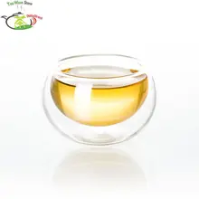 10 шт./партия 30 мл ручной работы Жаростойкие двойные стенки прозрачные чайные чашки