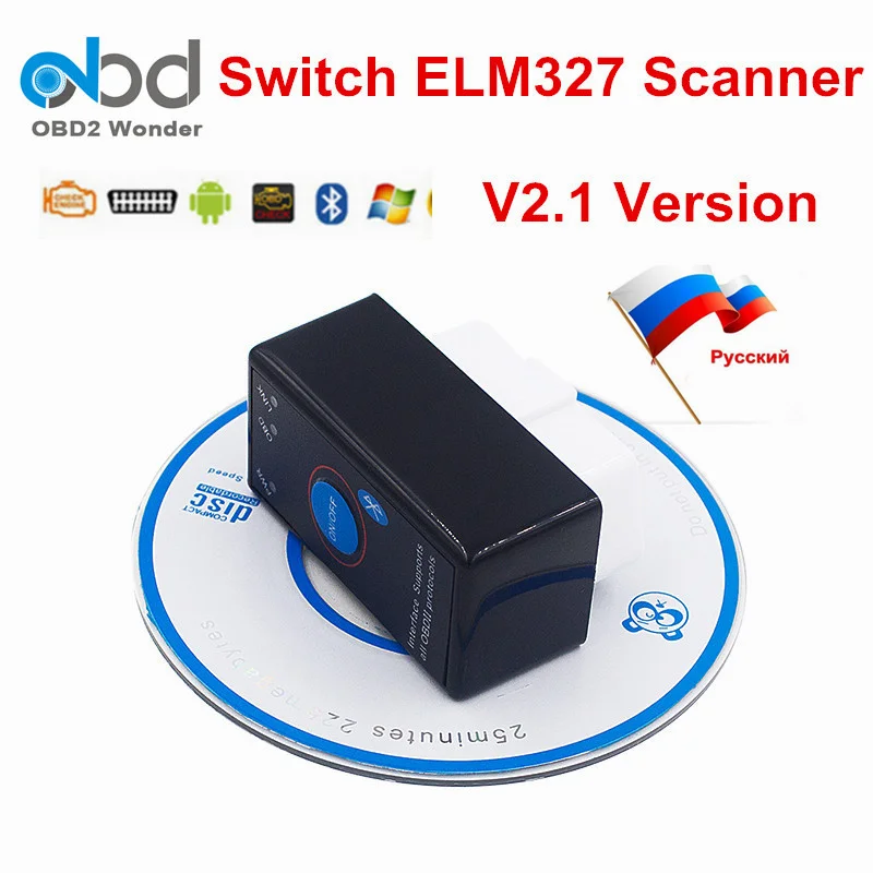 

Factory Direct Price ELM327 Switch Interface ELM 327 OBD2 V2.1 Version Support 7 OBDII Protocols ELM327 Bluetooth Power Switch