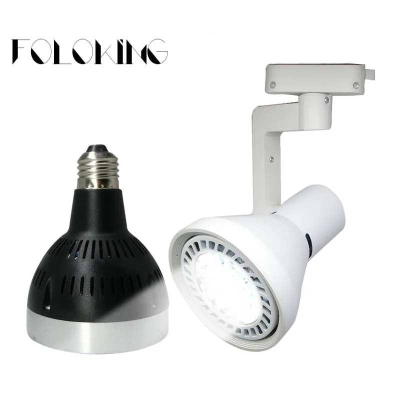 

LED Track Light PAR30 Par Light 35W 40W 45W Clothing Store Super Bright Spotlight Single Track Light E27 Spot light AC 85-265V