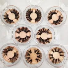 Buzzme 30 пар 10 стилей ресницы 6D 25 мм Искусственные норковые ресницы шелковые ресницы драматический объем Накладные ресницы макияж расширение