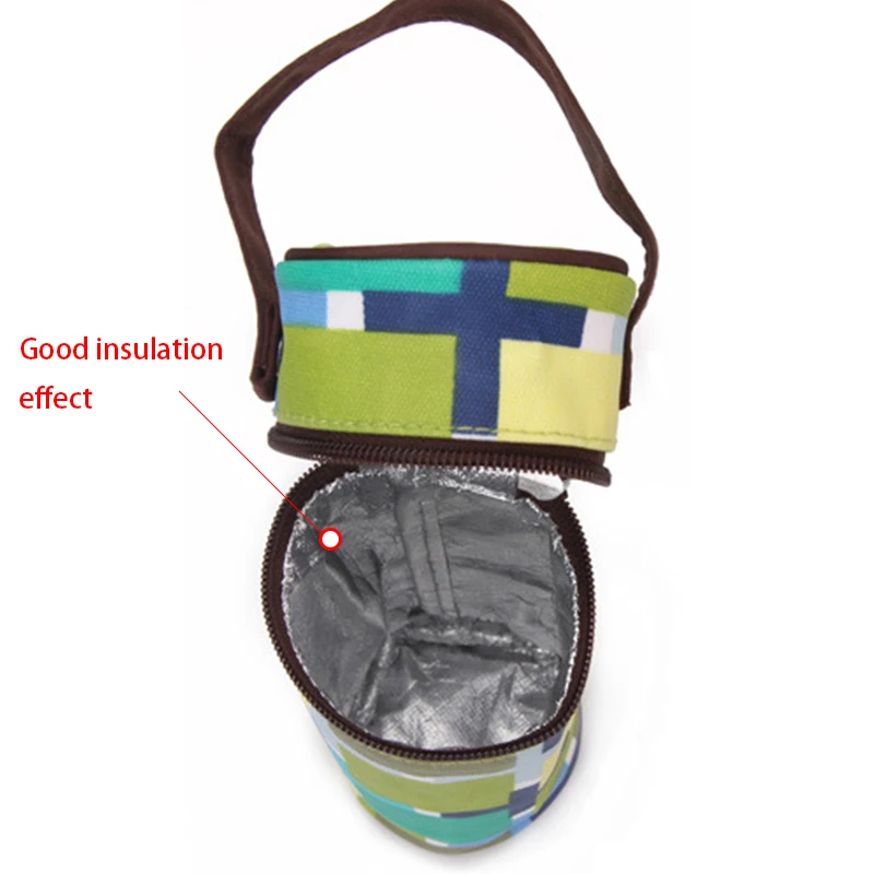 Baby Insulation Babu Feeding Milk Bottle Warmer Bag Portable Patchwork Baby Breast Milk Bottle Thermal Stroller Hang Tote BB5005 (4)