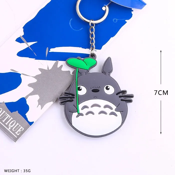 

10Pcs/set Anime My Neighbor Totoro pvc figure phone strap Keychain soft plastic pendant toys gift