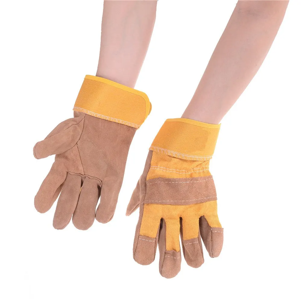 DIY деревообрабатывающие 25 см кожаные перчатки сварки-для Tig сварщиков/камин/печь/барбекю/садоводство /сварочные маски