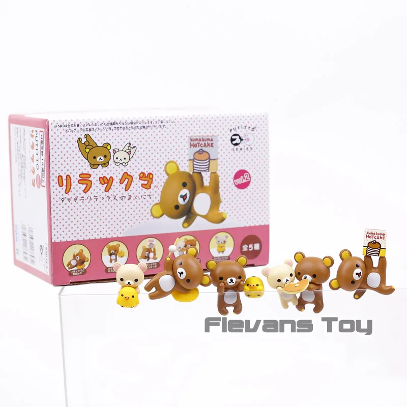 Kawaii Медведь мини милые ПВХ Фигурки Кубок Декор Куклы игрушки 5 шт./компл.|Игровые