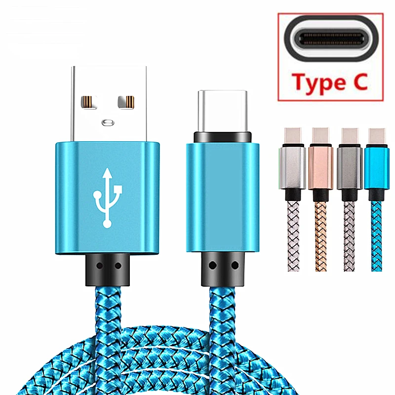 Tipo C Cavo Usb, 2A Veloce Di Carico In Nylon Usb Di Sincronizzazione Di Dati Del Cavo Del Caricatore Per Google Pixel 2/3/Xl, Nexus 6P, Huawei Matebo