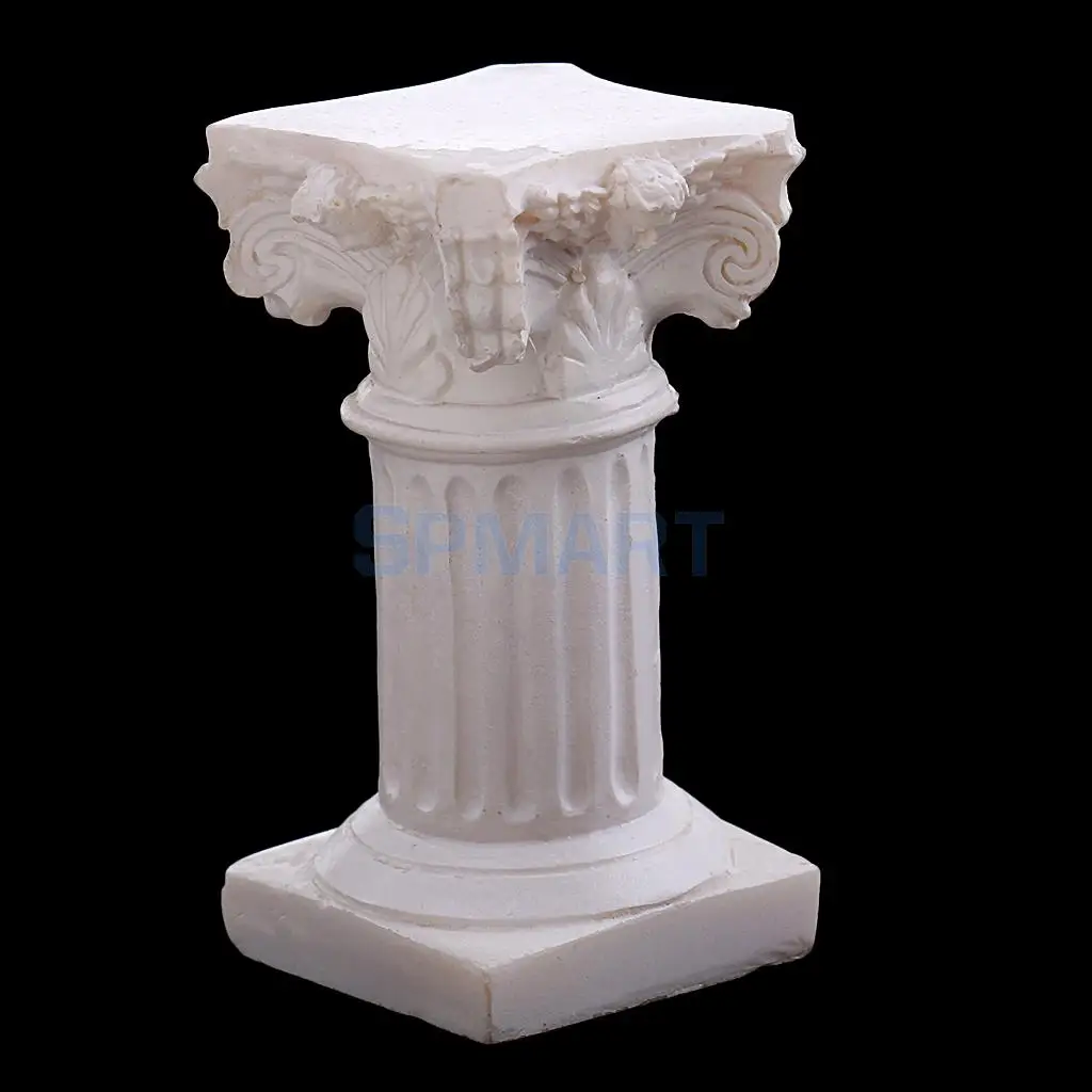 Resin Roman Column Pillar Model Statue Miniature for Sandplay Sand Table Game Kits Garden Yard Diorama Scenery Layout Accessory