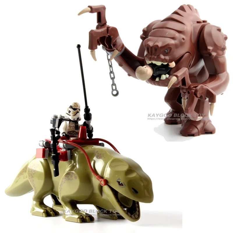 

Rancor Star Series Space Wars Block Single Sale figure Building Blocks Starwars Set Models Cartoon Toys For Children Dewback