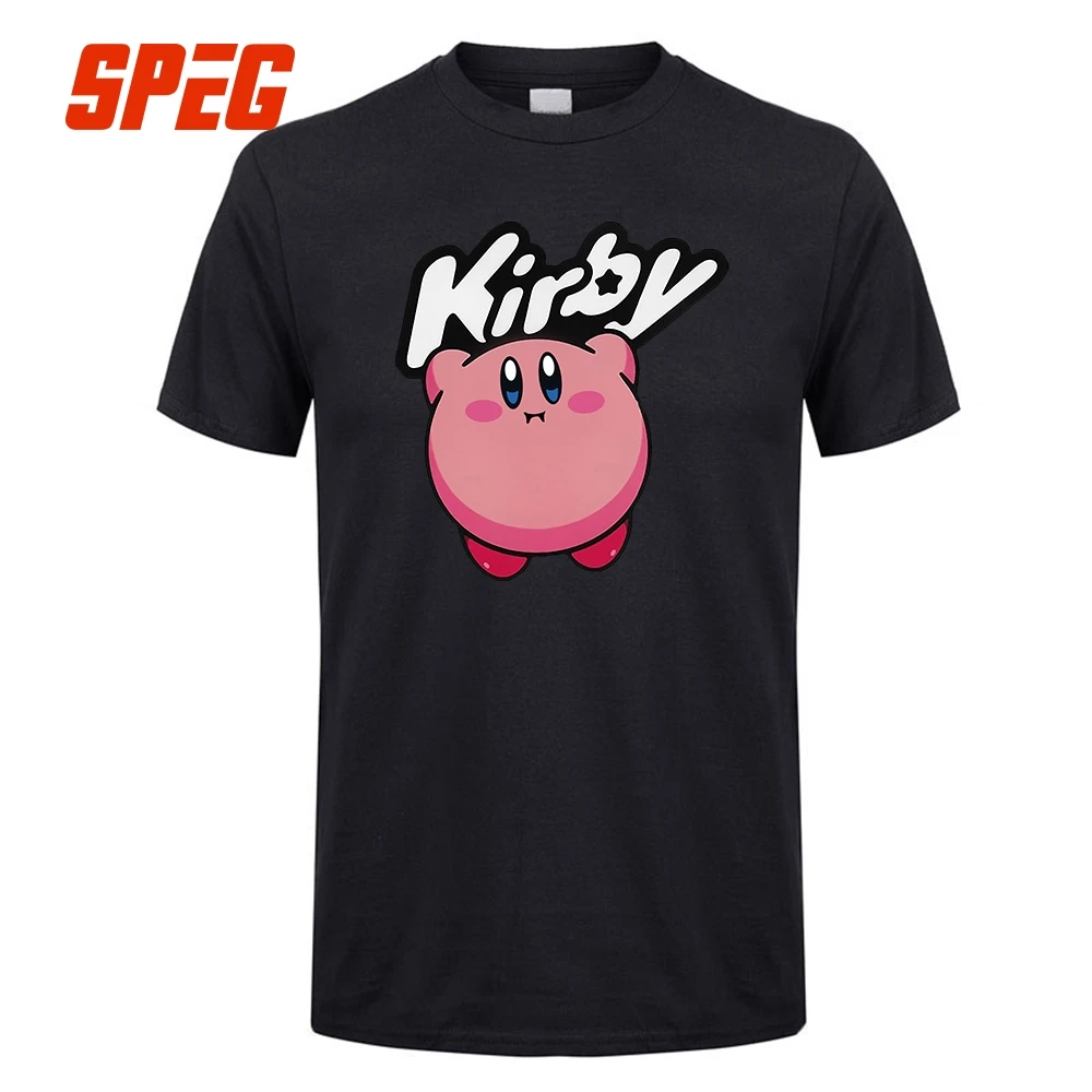 

Tops T Shirt Kirby Game Man Round Neck Short Sleeved T-Shirts New Style Men Men's Formal Tees Short Sleeve Luxury Cotton