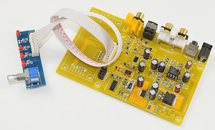 ES9038 Q2M Triple Switch DAC Decoder Board Support Fiber Coaxial USB Input