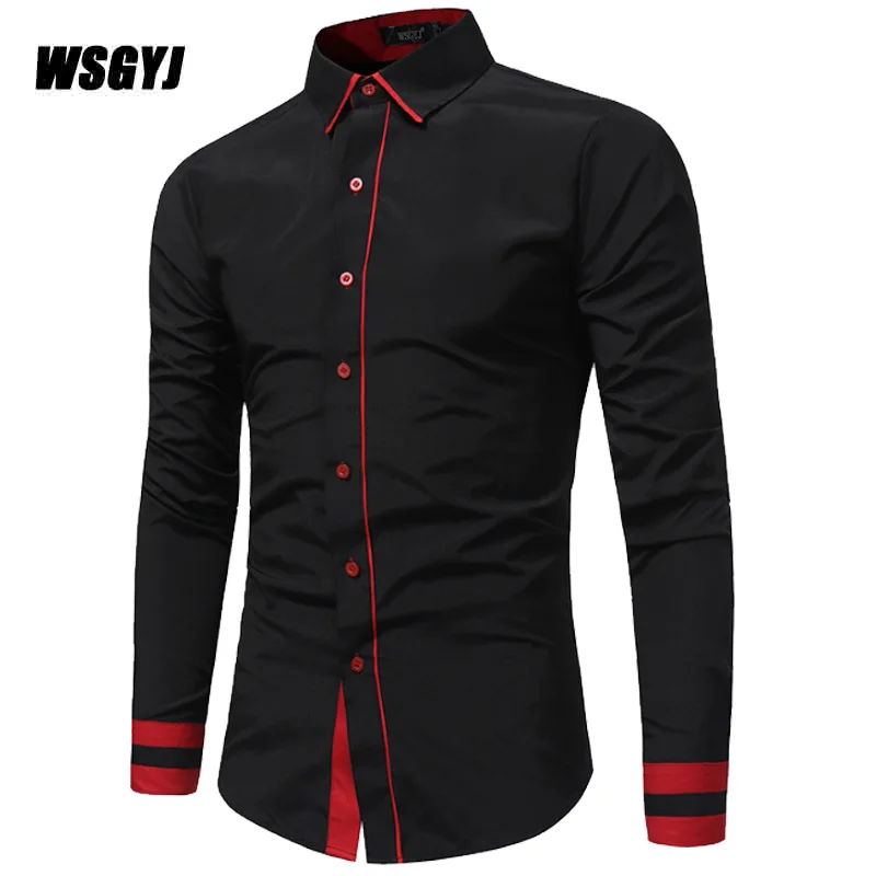 Men Shirt Brand 2017 Male High Quality Long Sleeve Shirts Casual