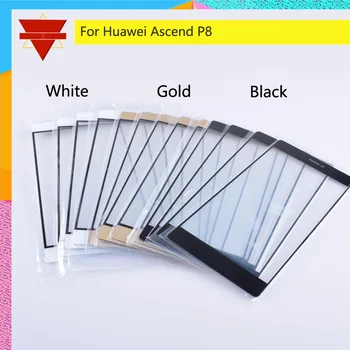 

10pcs\lot New P8 For Huawei Ascend P8 GRA-UL00 GRA-TL00 GRA-CL00 Front Glass Panel Touch Screen Glass Lens Panel Outer LCD Glass