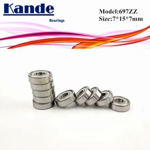 Kande Lager 697ZZ 10 stücke ABEC-1 697-2Z ABEC-3 697ZZ ABEC-5 697 ZZ Miniatur-rillenkugellager Bearing7x17x5mm 697