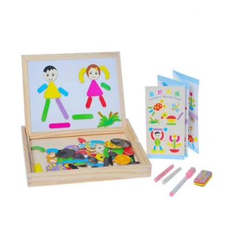 

abay 2019 hot Double-sided Black White Board Animal Puzzle Set WB-30