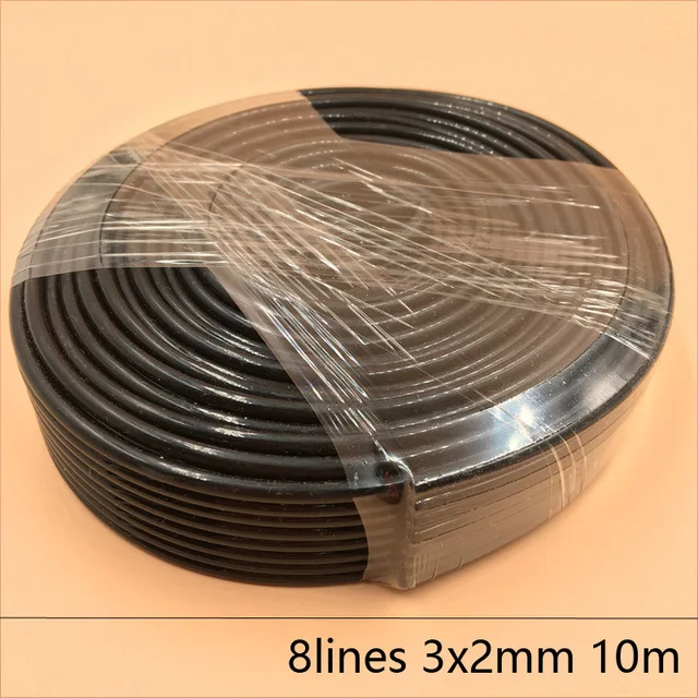 

Black 8 lines solvent UV ink tube 3mm*2mm Printer part