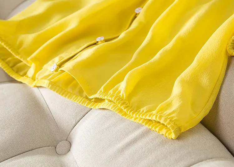 Женская блузка с капюшоном, натуральный шелк, одноцветная прозрачная шелковая шифоновая блуза на пуговицах, рубашка, Blusas femininas,, осень, Новинка