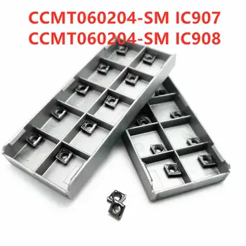 

Tungsten Carbide CCMT060204 SM IC907 908 Turning Carbide Inserts Internal Turning Tool Blade CNC CCMT 060204 Lathe Metal Tool