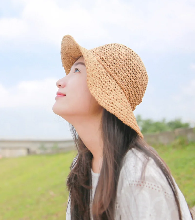 1 Sun Hat Girls Kids Straw Baby 